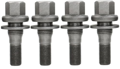 BIAREN 4 pernos de rueda para Citroen Berlingo Dispatch C2 C3 C4 Grand Picasso C5 DS3 DS4 Peugeot Partner Expert 206 207 308 407 3008 5008 RCZ 9817024580 540567 - Tamaño de la llave: 19 mm