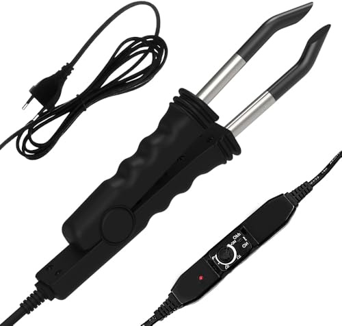 SGZIOO Pinzas Térmicas para Extensiones de Cabello, Pinzas de Calor para la unión de queratina, 220-240 V, Temperatura ajustable: 80-220 °C, para uso doméstico y en peluquerías (Enchufe Europeo)