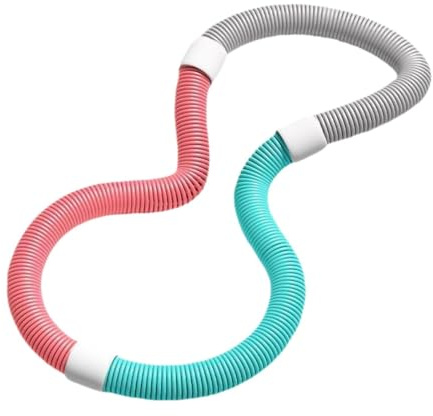 JISADER Hula Hoop Suave con Peso, Aro de Fitness Plegable, Hula Hoop de Resorte para Fitness, Pérdida de Peso y Ejercicio en Adultos, Ajustarse a la Cintura, Quema Calorías, 0.7 Kilos