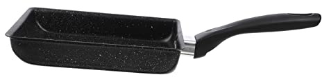 FUNNETOYU Poêle pour Omelette Japonaise Tamagoyaki en Aluminium Revêtement Antiadhésif et Poignée Résistante la Chaleur pour Cuisson en Extérieur