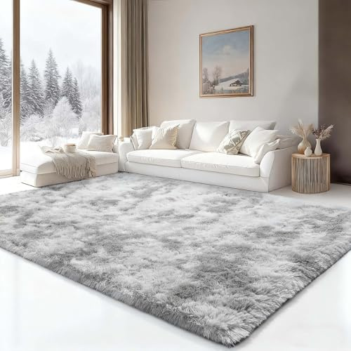 ARNTY Tapis Salon, Tapis Chambre Grand Moderne Lavable Doux et Moelleux AntidéRapant Tapis de Salon pour Chambre à Coucher, Chambre d'enfant (Gris Clair, 160x230CM)