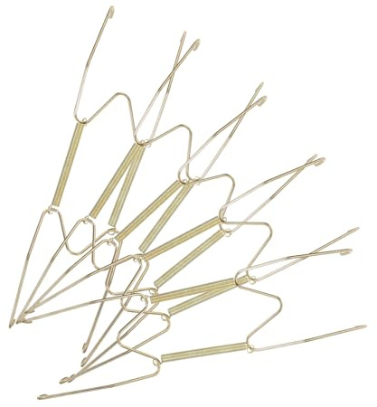 WATIIFUFU 5 pièces Support Mural pour Assiettes Décoratives W Ressort Crochet Invisible pour Suspension Sécurisée et Présentation Élégante