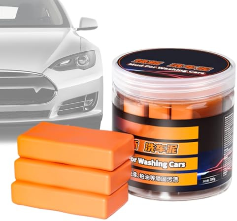 Impasto per la preparazione dell'auto, 3 pezzi smacchiatori, plastilina per il lavaggio dell'auto, per la lucidatura della vernice, per la cura e la rimozione della polvere di ferro per camion, SUV e