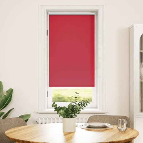 Balkontür Rollo Fensterabdeckung,Verdunklungsrollo Verdunkelungsrollo Rollo 60x120 Rot,Fensterrollos für Türen und Fenster