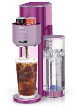 Ninja Thirsti Ultimate Drink System | Still or Sparkling Soda Maker | Create fountain-fresh drinks with 20+ zero or low-calorie flavors | Customize your fizz and flavor | Pink | WC3001PK1