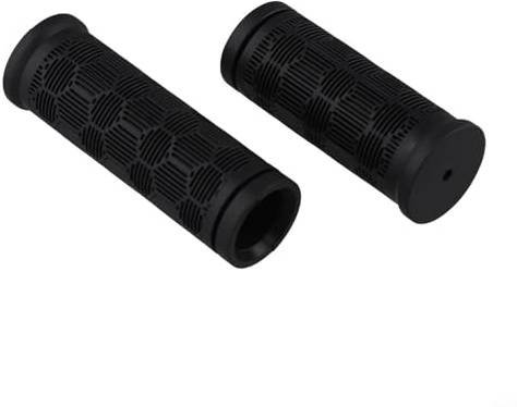 Hosrivae Empuñaduras de goma para manubrio para niños, antideslizantes, para una fácil instalación para empuñaduras de bicicleta y scooter, 1 par, colores surtidos (azul, rosa, cian, negro, verde