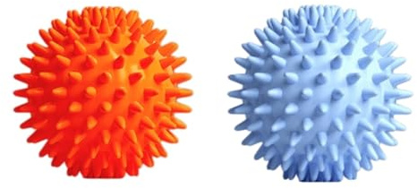Gyios Faszienball Spiky Massage Ball - Hedgehog PVC Für Plantar Fasciitis Relief, Yoga & Deep Tissue Trigger Point Therapie-orange Blue