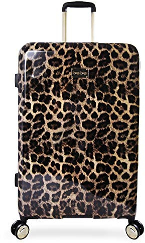 Bebe Damen-Gepäck Adriana 73,7 cm Hardside Check in Spinner, Leopard, Einheitsgröße, Luggage Adriana 73,7 cm Hardside Check in Spinner