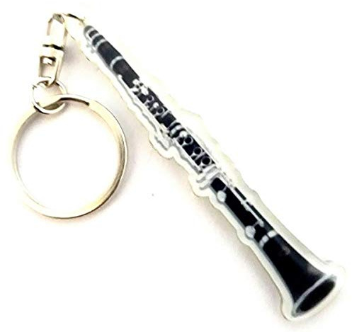 Porte-clés acrylique forme Clarinette