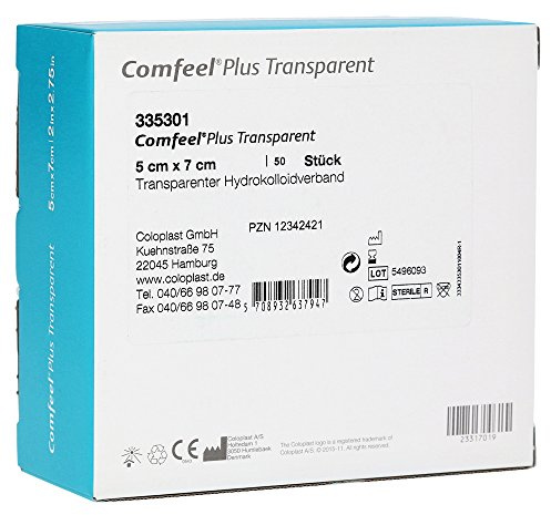 COMFEEL Plus Transparent Hydrokolloidverb.5x7 cm 50 Stück