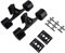 Skateboard LKW Hohe Haltbarkeit Longboard Röllchen Auflage Lagerbolzen 2pcs Set(Schwarze Welle Schwarzes Rad)