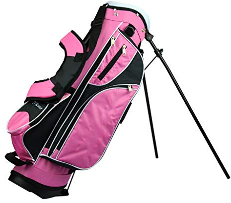 CHENG BAG Golftasche, Im Freien Regendicht Hohe Kapazität rutschfest Gummibasis 4 Unabhängige Buchsen für Unisex Kinder Anfänger (Farbe : Rosa, größe : 76 * 22 * 28cm)