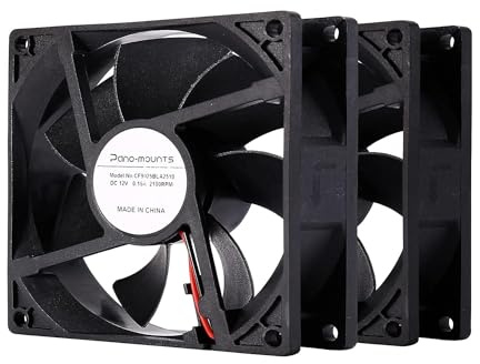 90mm 92mm Computer PC Case Fan 2 Pack 2 Wire 3pin 12V DC Cooling Fan with Extra 2Pin 4Pin Connectors 2000RPM