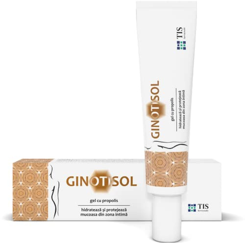 GINOTISOL Intim-Gel für Trockenheit, Irritationen, Juckreiz, Brennen und Reizung der Schleimhaut, Intimpflege, Feuchtigkeitsspendendes, lindert Beschwerden, Formuliert mit Propolis sanfte Wirkung 40ml