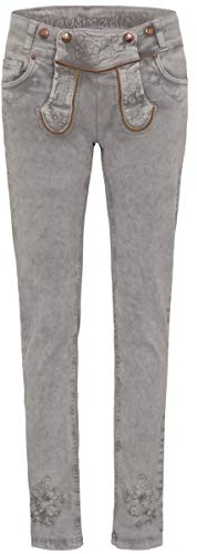 Hangowear Trachtenjeans Damen - OVIDA LANG - hellgrau, Schlamm