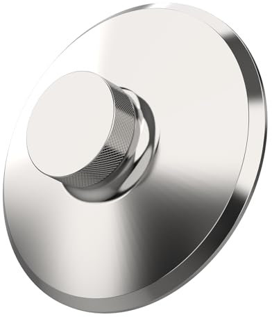 Preffair Record Weight Stabilizer, Aluminum 4.2oz Turntable LP Vinyl Disc Stabilizer with Protective Soft Pad Vibration Reducer for HiFi LP Record Player Vinyl Disc Accessories (Silver)