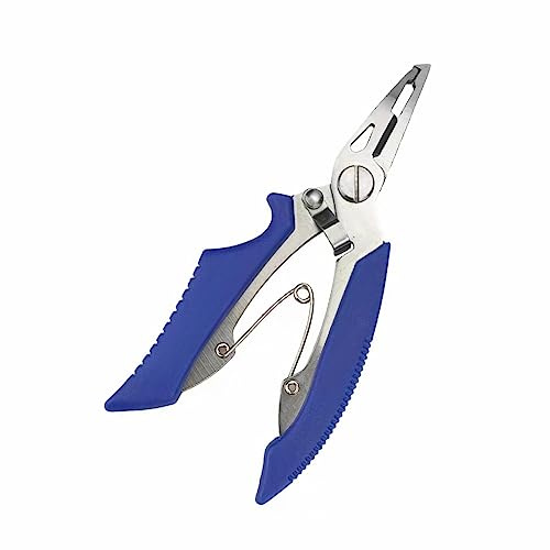 LMJIAANPU Fishing Pliers Aluminum Multi Tool,Hook Remover Braid Line Cutting and Split Rings Ultimate Saltwater Resistant Fishing Gear, Split Ring Nose Plier