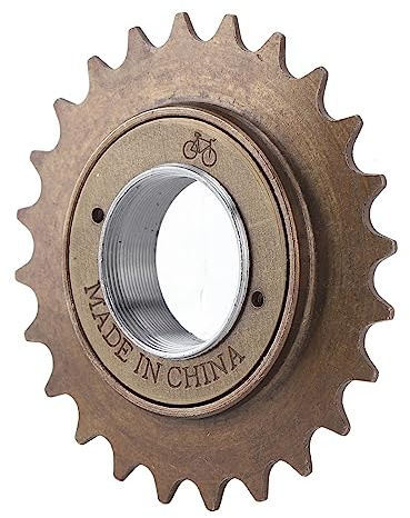 BuyWeek Ruota Libera per Bici, 24 Denti Pignone in Acciaio Ruota Dentata a velocità Singola Accessorio di Ricambio per Bicicletta
