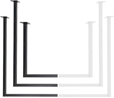 Natural Goods Berlin 1x Kleiderstange RECHTECK, Garderobenhalter U-Form, Wandmontage Bad Flur Küche, inkl. Montagematerial Dübel and Schrauben, pulverbeschichtet, rostfrei (T90cm x B60cm, Weiß)