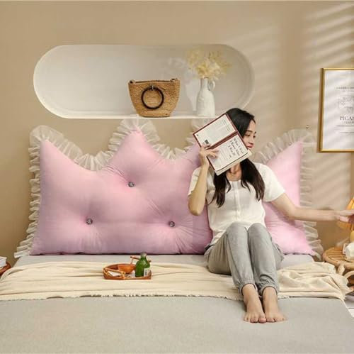Lesekissen Bett Kopfteil Kissen Rückenlehnenkissen für Bett, Stuhl, Sofa, Abnehmbares Waschbares Lesekissen Outdoor Bank Lumbarkissen Weich Gemütliches Rückenkissen Wandkissen(#5,150x70+15cm/59x27in)