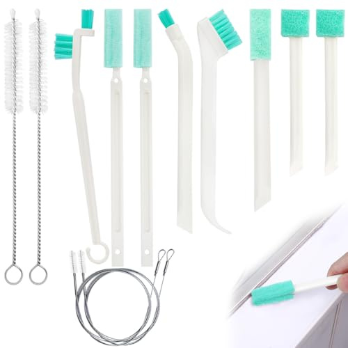 YuCool Cepillo de Limpieza Multifuncional, Cepillo Juntas, Cepillo de Limpieza Hogar,Cepillo Cerdas Duras, para Cocina,BañO,Alféizar de Ventana,Auto-12pcs