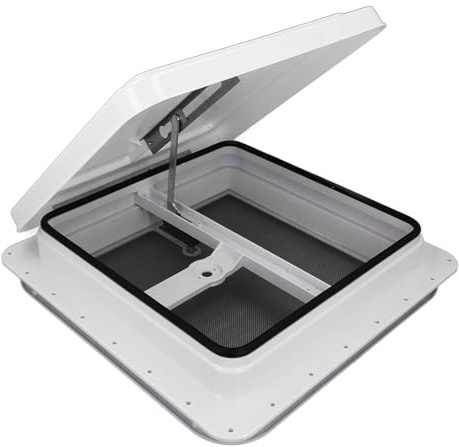 14in RV Roof Vent, Motorhomes Enhancing Comfort and Climate with 45° Opening Angle