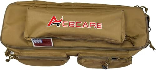 Acecare PCP Air Tank Carry Bag with Pouches Large Size Zipper Backpack for 6.8L/9L/12L Paintball Tank