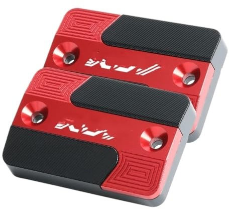 LLYIXUAI Für XDV250si Für XDV300i Motorrad Vorne Kupplung Bremsflüssigkeit Reservoir Kappen Öl Tank Abdeckung Vorne Hinten Brems Reservoir Abdeckung(Red)