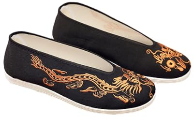 Yummsion Arti Marziali Tai Chi Scarpe,Kung Fu Tai Chi Scarpe Arti Marziali,Pantofole Stile Cinese,Confortevole e Leggero,per praticare Arti Marziali Come Tai Chi,Qigong,Kung Fu e Wing Chun