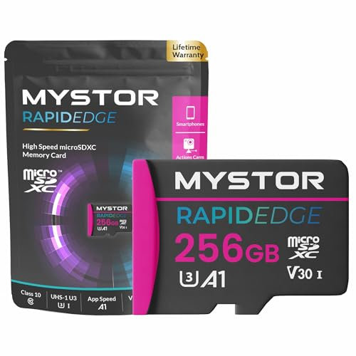 Mystor 256GB Micro Sd Card, Memory Card for Samsung Galaxy Tab S7, S6, A7, A8, S6 lite, S7 Plus, A7 lite Micro sd Card for Samsung Tablet PC MicroSD Memory UHS-1 U3 Class 10 MicroSDXC App speed A1