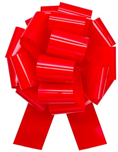 sxvblly Große Schleifen 30 cm Rote Schleifen für Geschenkverpackung Auto-Dekoration Geburtstagsparty Valentinstag-Dekoration