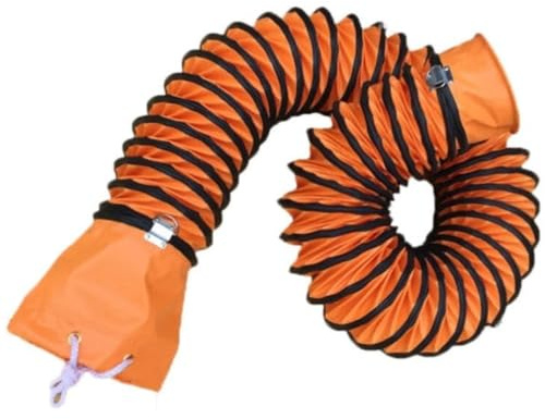 ZIUSFAC Lüftungsschlauch 25cm 30cm 50cm Flexibel Kanalschlauch Warmluftschlauch Lufttransportschlauch 2m 10m Länge Baulüfterschlauch Ausziehbar Schlauch Für Baulüfter(2m/6.6ft,200mm/7.9in)