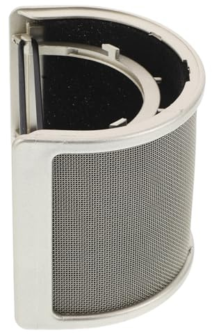 TOYZFRIENDY Recording Microphone U Shape Pop Filter Windscreen Shield Handheld Mic Cover Metal Mesh Pop for Vocal Recording Studio Use