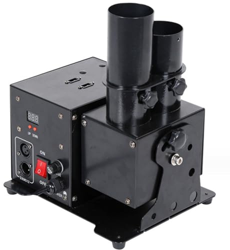 Macchina spara coriandoli Cannone spara coriandoli elettrico professionale con DMX512 e telecomando, spara coriandoli a doppia testa per eventi speciali, feste, club e concerti