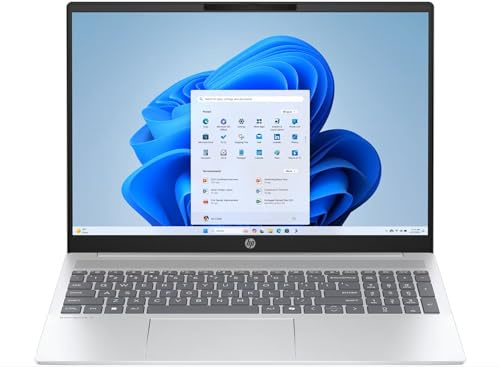 HP OmniBook 5 16 Laptop | AMD Ryzen 5 8540U | 16 GB RAM | 512 GB SSD | AMD Radeon 740M Graphics | 2K (1920 x 1200) Display | Windows 11 Home | Glacier Silver Aluminum