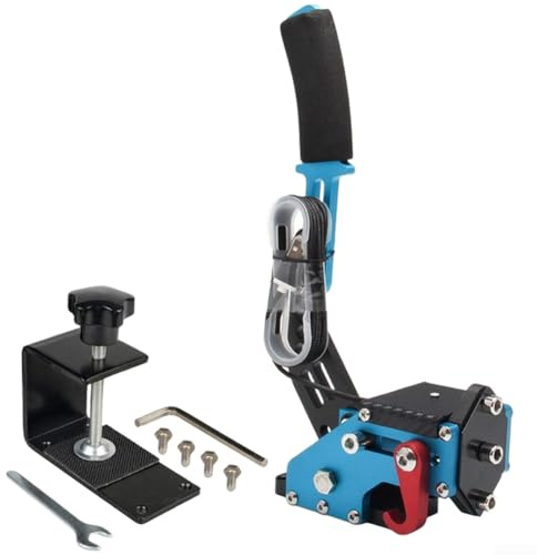 PC Racing Game - Freno de mano USB, freno de mano con sensor Hall, para Logitech forG27/G29/G920 y para Thrustmaster T500/T3000 (azul)