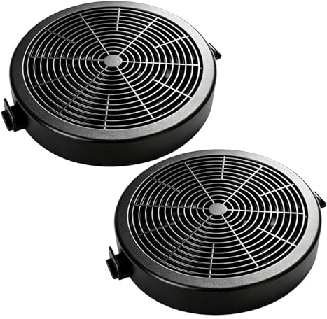 2 Pcs Carbon Filter For Cooker Hoods, Carbon Charcoal Filters Replacement Extractor Vent Fan, Compatible with Model: L60CHDB21 L60CHDX21 L90CHDX21, 113mmx19mm
