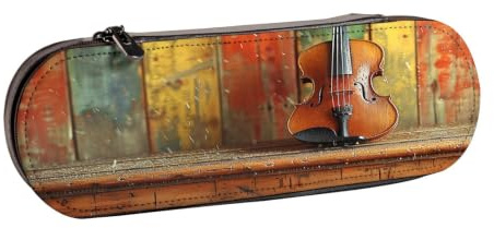 SKGOHLH Violon Étui de rangement en cuir avec emplacements multiples | Violon Violon Organiseur portable multi-usage en microfibre imperméable pour voyage, travail quotidien