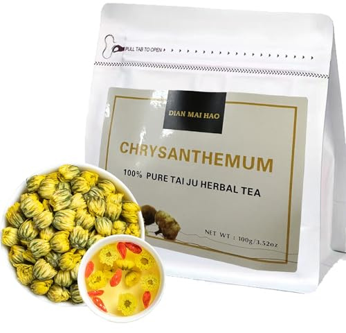 Dian Mai 80g Fetal Chrysanthemum Hang White Bud - Tongxiang Fetus Fresh Sulfur-Free Flower Tea