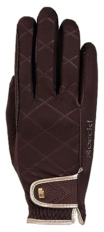 Roeckl Sports equestrian gloves JULIA, ladies winter riding glove, mocha 7