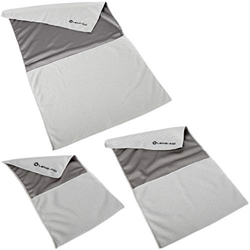 LENS-AID Einschlagtuch für Kamera, Objektiv usw., Kameratasche BZW. Beutel als Schutz für DSLR, Digitalkamera, Einschlagtasche