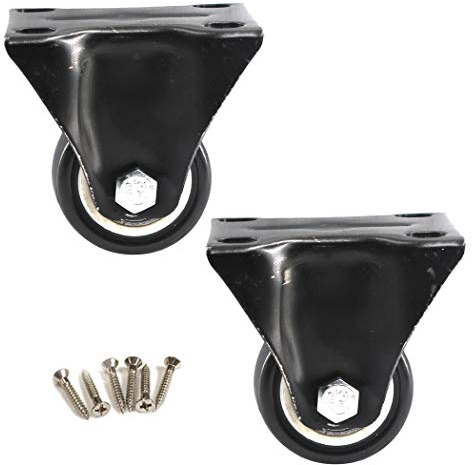 φ50mm Möbelrollen, feste Rollen 70 kg Tragkraft für jedes Rad (2 Stücke)