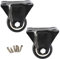 2 Inch Fixed Furniture Casters Wheels Polyurethane Heavy Duty Casters 70KG Load Bearing For Each Wheel (Pack of 2)