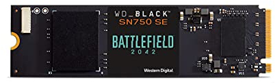 WD-BLACK SN750 SE 500GB M.2 2280 PCIe Gen4 NVMe Gaming SSD - Battlefield 2042 PC Game Code Bundle up to 3600 MB/s read speed