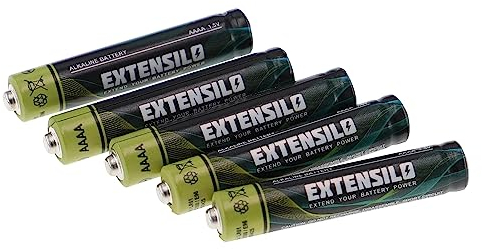 EXTENSILO 5X Batería celda Redonda AAAA - Batería Primaria (550 mAh, 1,5 V, alcalina)