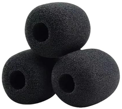 Cloud II Mic Foam Replacement for HyperX Cloud II/Mix/Alpha/Alpha Alpha-S/Cloud Chat Headset Microphone Pop Filter Cover (3 PCS)