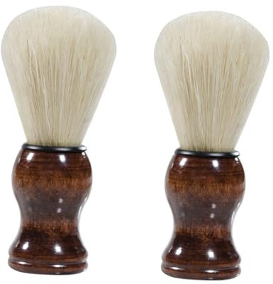 MAGICLULU 2-teiliges Bartbürsten-set Natürliche Wildschweinborstenbürste Für Männer Tragbare Gesichtsbürste Bequemer Griff