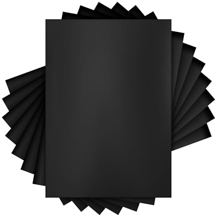 Craft Perfect Spiegelkarton – Satin-Effekt – schwarzer Samt – A4-Karton – Packung mit 20 Blatt – 250 g/m² – perfekt zum Stanzen und für Bastelprojekte