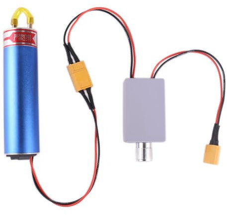 KUENCE XT60 Modellflugzeug Elektrische Metallzahnradpumpe/Benzinmotor Kraftstoffpumpe Rauchpumpe, DLE Starrflügel Turbojet OS Flugzeug(Navy Blue)