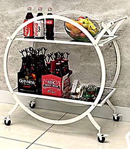 Servierwagen aus Edelstahl, mit beweglichen Gummirädern, für Zuhause, Catering, Barwagen, unterstützt bis zu 30 kg